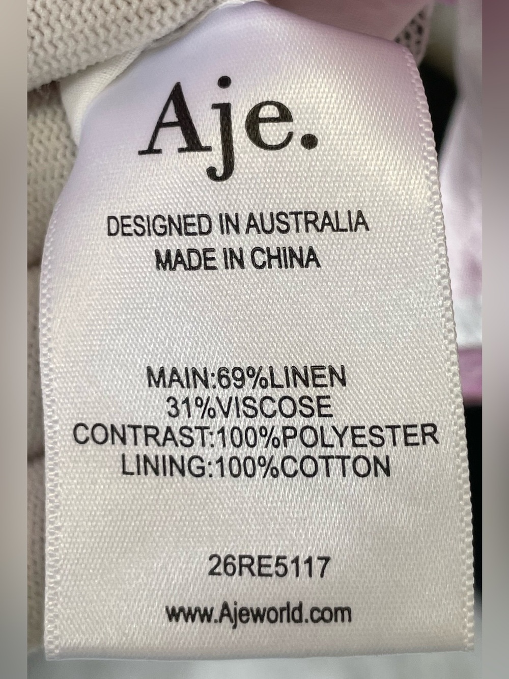 Aje NWOT Arley Mini One-Shoulder Dress in White&Soft Pink Up to Date Collection - Picture 11 of 15